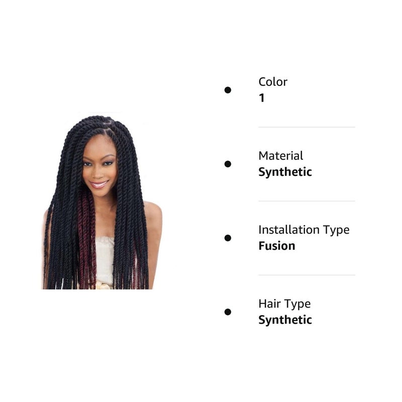 milkyway Freetress Equal Synthetic Hair Braids Havana Twist Style Cuban Twist 16" (1) - Image 2